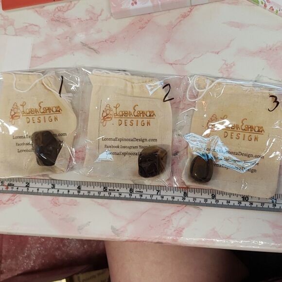 Tiger Eye Tumble stone  sealed in package not touched - Picture 4 of 7